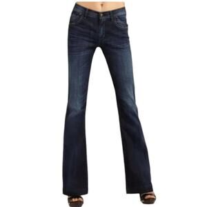 Citizens of Humanity Hutton #251 Stretch High Rise Wide Leg Dark Denim Jeans, 26